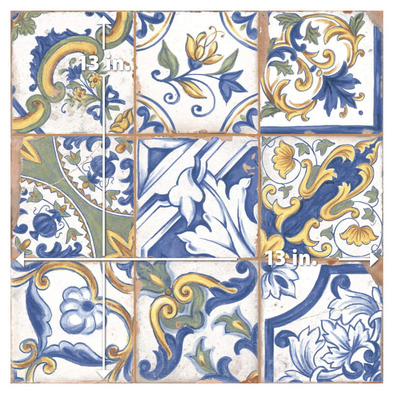 Kings Campania 13 In. X 13 In. Ceramic Floor And Wall Tile