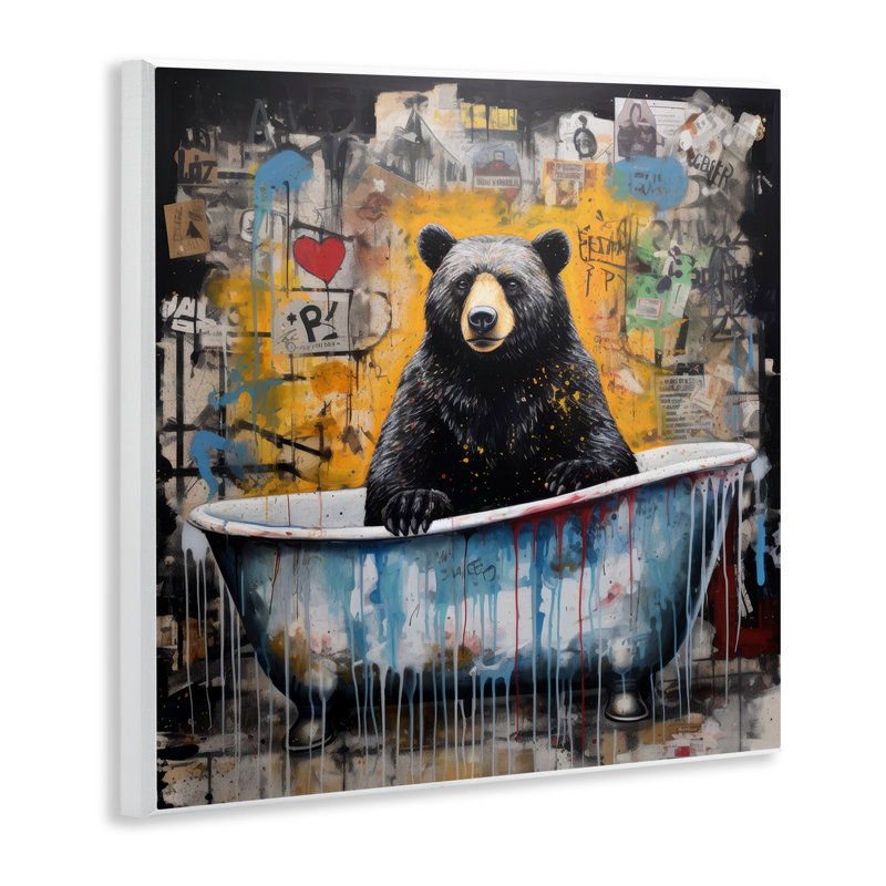 «Graffiti Bathing Bear» par Lazar Studio