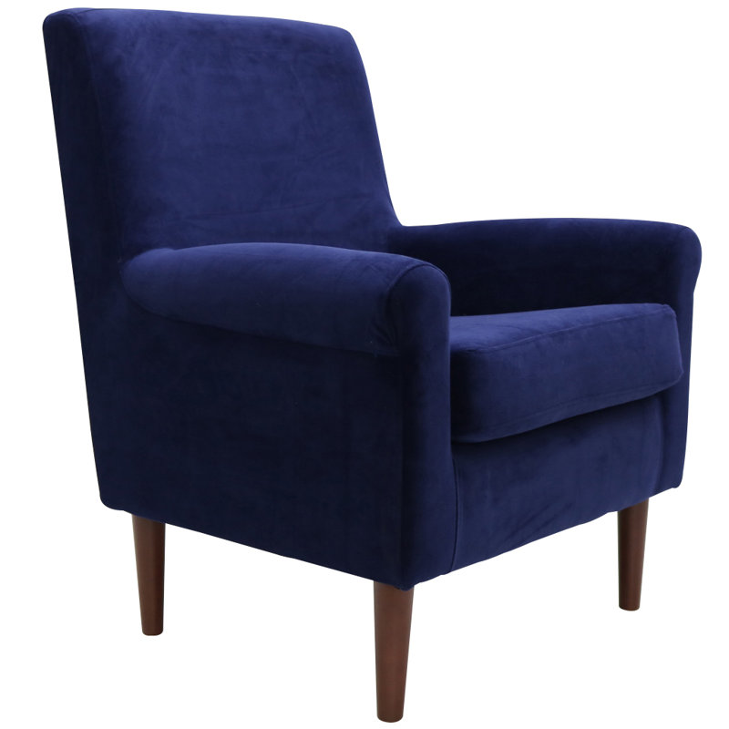 Ronald Upholstered Armchair, Royal Blue