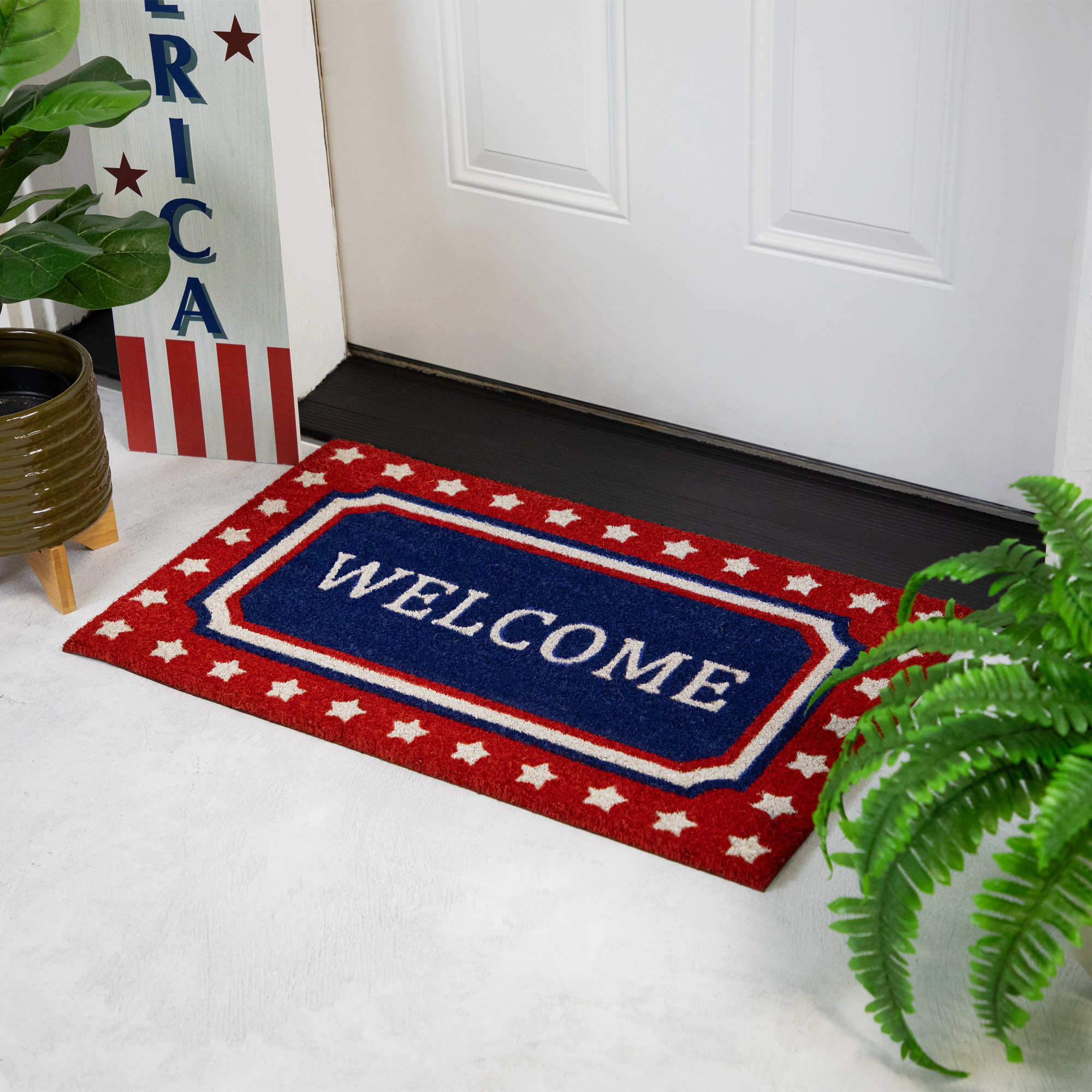 Northlight Seasonal Independence Day Outdoor Doormat | Wayfair