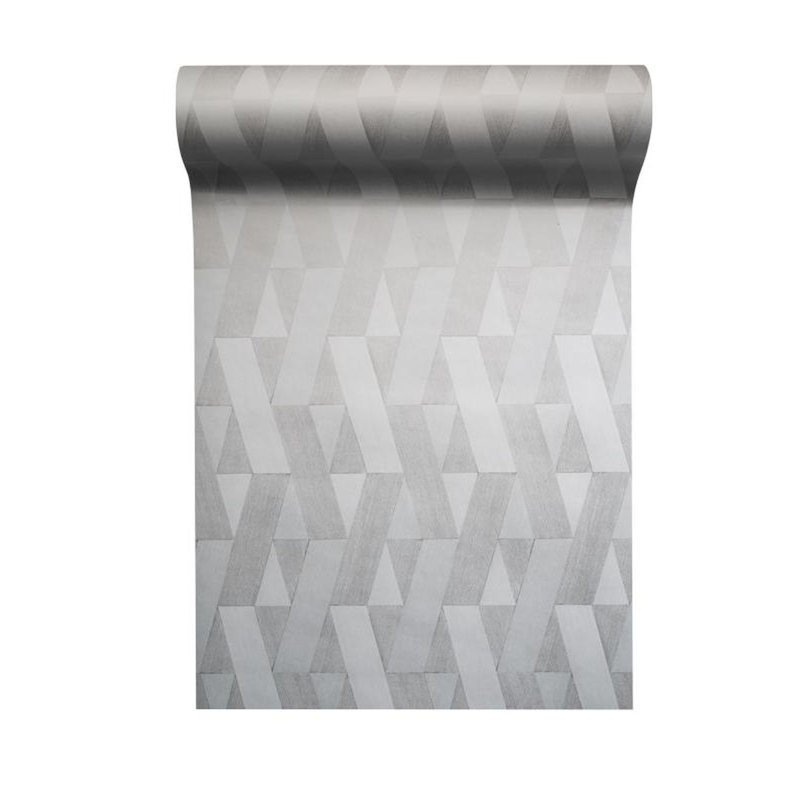 Rouleau de papier peint texturé L 33 pi x l 22 po Concord, gris