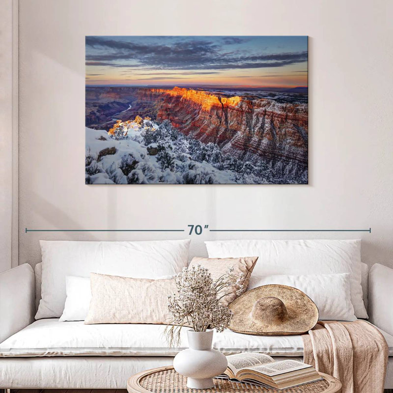 Alvord Grand Canyon en hiver, H 30 po x l 45 po