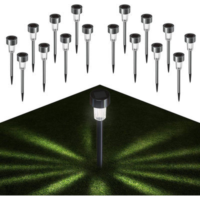 Low Voltage Solar Powered Integrated LED Metal Pathway Light Pack