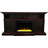 Cambridge Summit 62-In. Farmhouse Fireplace TV Stand with Crystal Rocks Display-56685394