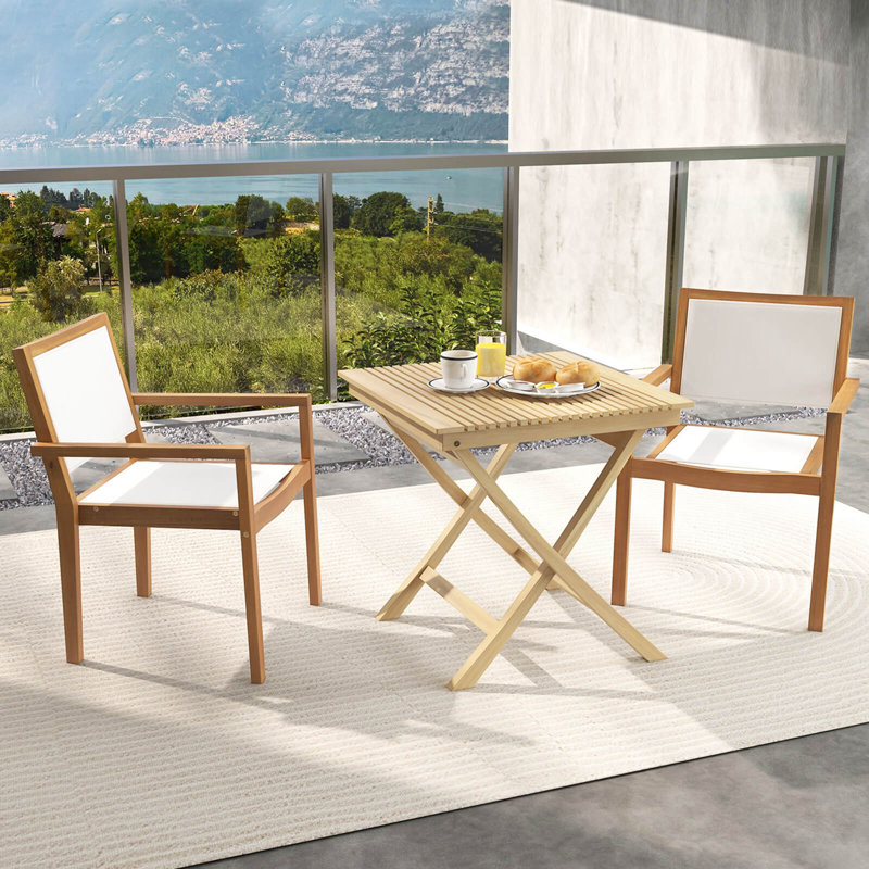 Chaise de salle à manger empilable avec tissu résistant à l'usure et dossier respirant, 4