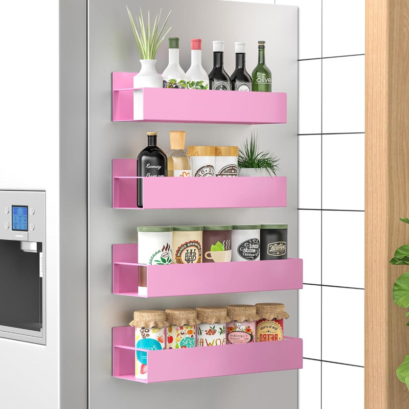Wall Mounted Required Spice Rack, Pink