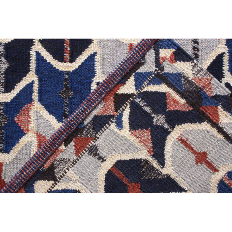 Scandinavian Wool Geometric Area Rug, Rectangle 14' x 20'