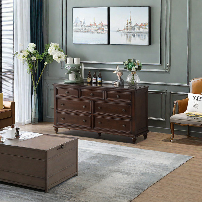 Modern Simple Mahogany Entrance Cabinet Solid Wood Accent Chest