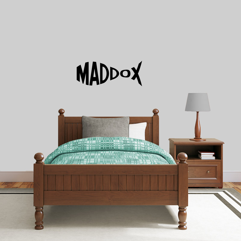 Text & Numbers Wall Decal, Black, Yes