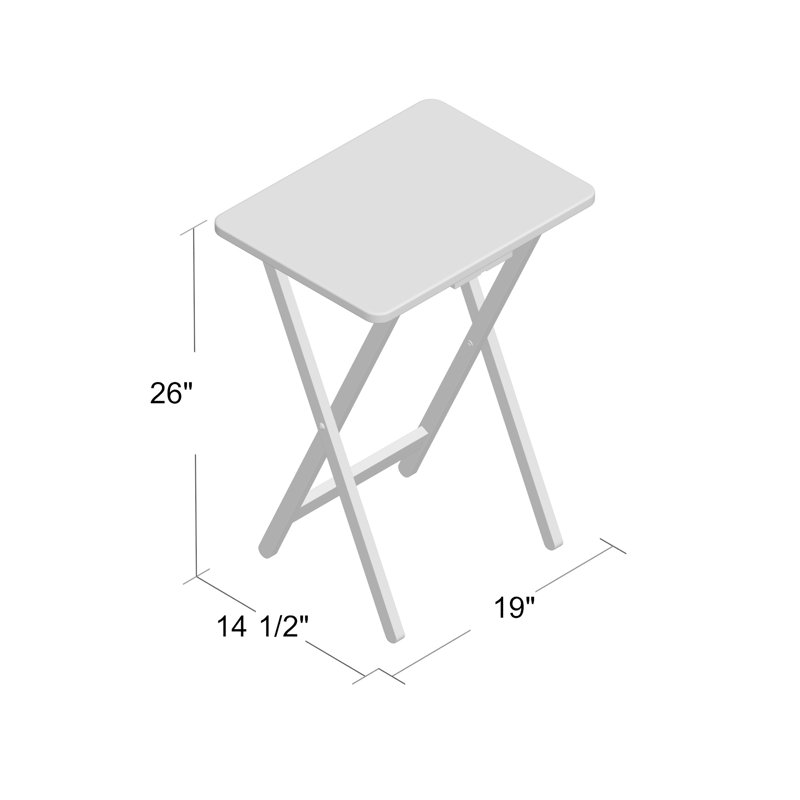 Baca Tray Table Set, Black