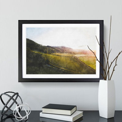 Didling Countryside in West Sussex - Picture Frame Graphic Art