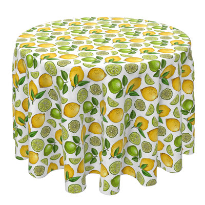 Round Cotton Twill Tablecloth