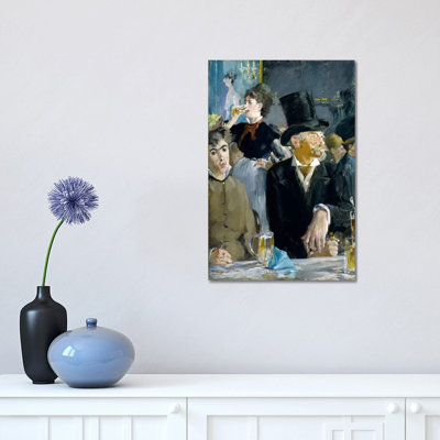 At The Café by Edouard Manet - Wrapped Canvas Gallery-Wrapped Canvas Giclée