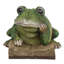 Statue de lecture de grenouille 
