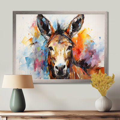 «Abstract Donkey Reverie», art mural sur toile