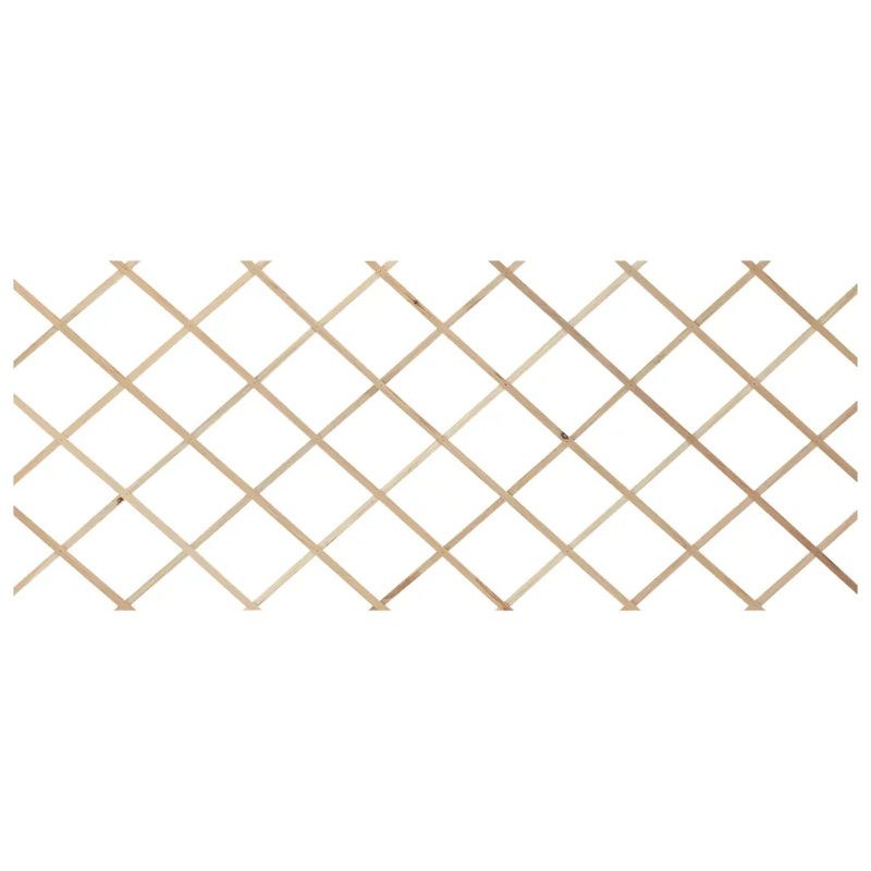 Hafsah 60cm H x 180cm W Fence Panels, Brown, 180cm H x 31.4cm W x 80cm D