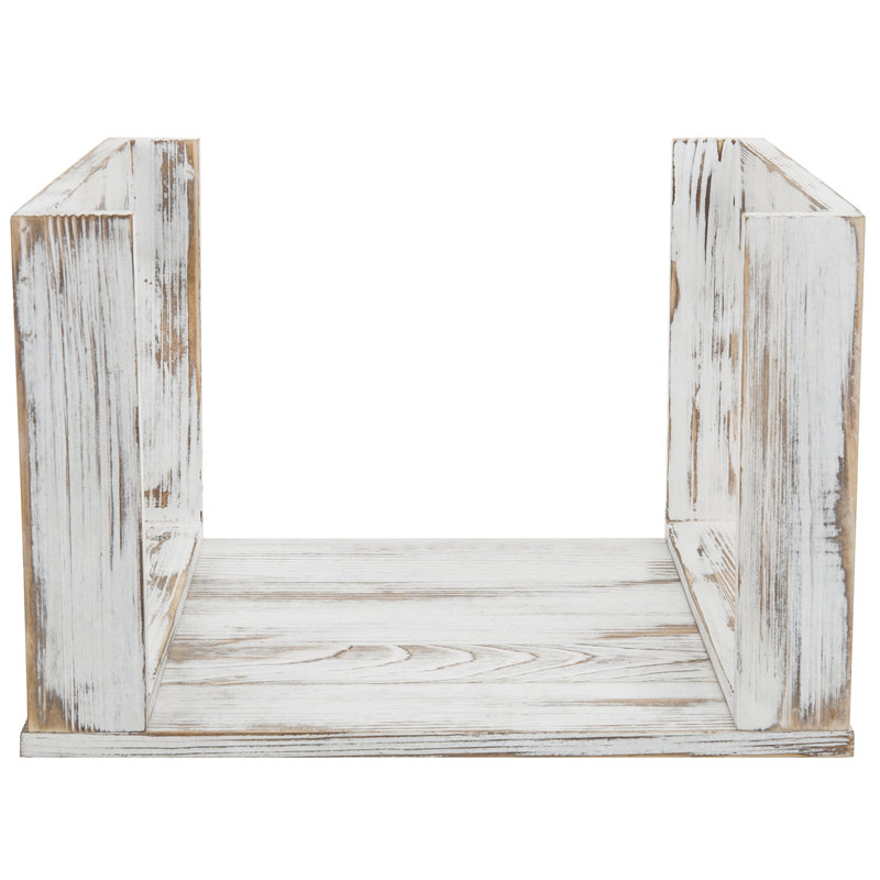 Solid Wood 36cm H Media Shelves