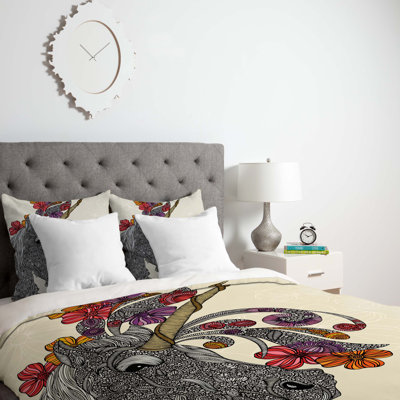 Valentina Ramos Traditional Polyester Floral Duvet Cover