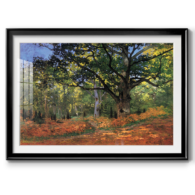 Monet, impression encadrée sur papier par Claude Monet, H 30 po x l 44 po x P 1,5 po, Noir