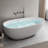 67'' x 33'' Freestanding Soaking Solid Surface Bathtub-93479910