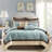 9 Piece Charmeuse Comforter Set Blue-113361550