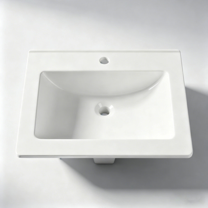 Belfry Bathroom 54mm L x 45mm W Polished Chrome Ceramic Sink