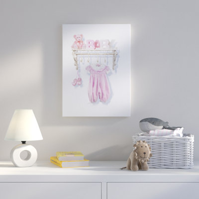 « naissance rose », art sur toile