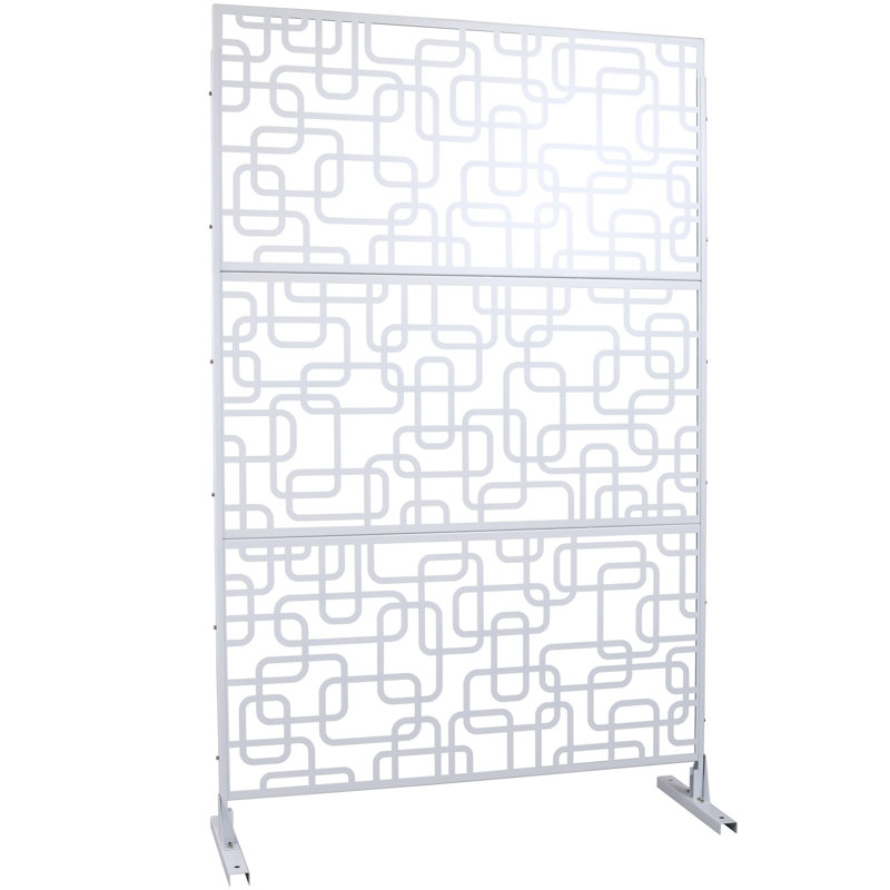 Écran d'intimité extérieur et intérieur H 76 po x l 48 po, Blanc