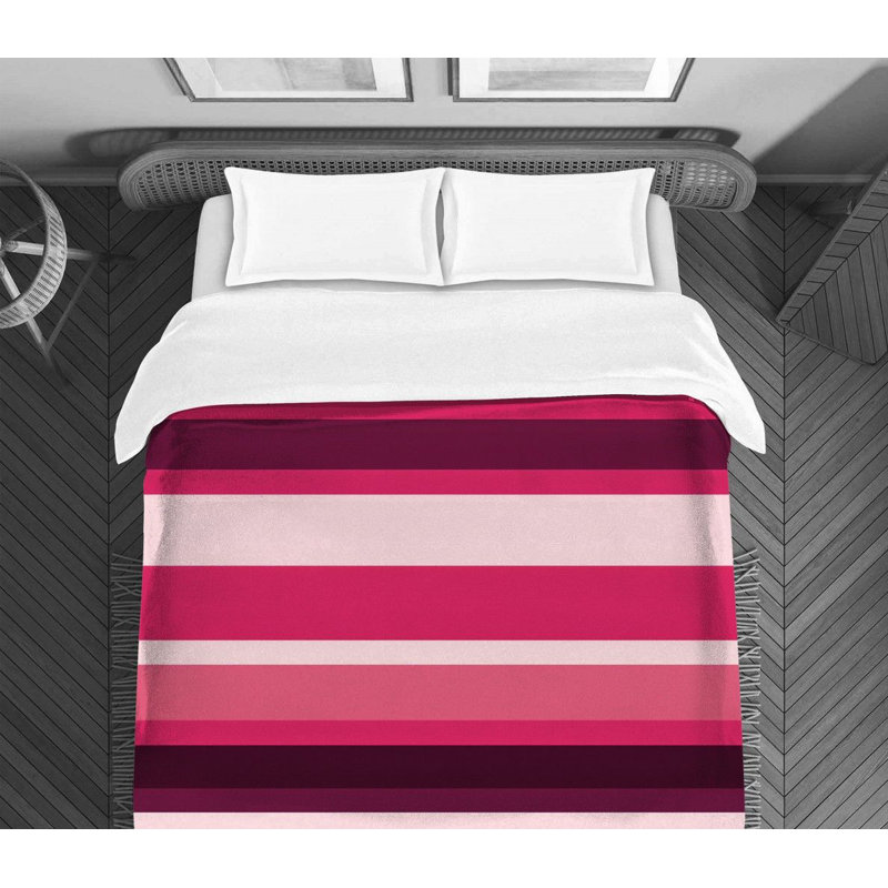 Polyester Striped Comforter, Twin Extra Long Comforter