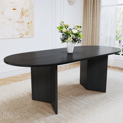 Caia 67" Solid Oak Oval Dining Table