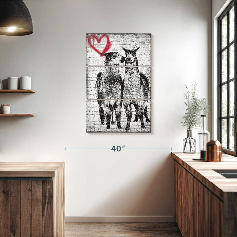 Hardie lama romantique, H 38 po x l 24 po