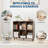 6-Cube Bookcase, 2-Tier Open Wood Bookshelf Storage Organizer for Living Room Bedroom Office-2114073588