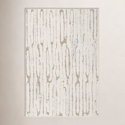 Malone Oatmeal Machine Washable Geometric Rug