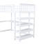 Lit mezzanine avec tablettes de rangement et bureau sous le lit-364992000-364992007