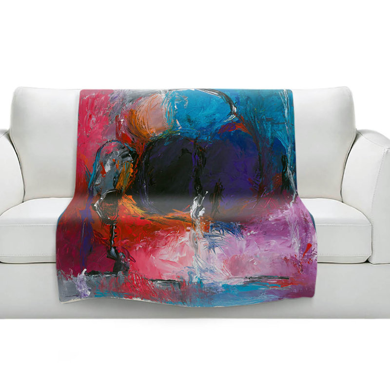 Hand Woven Throw Blanket, 68" W x 80" L