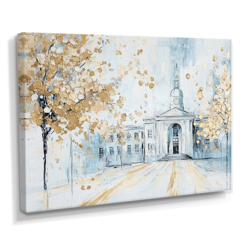 Trinity College In Dublin II - Dublin Wall Art Living Room, H 12 po x l 20 po, Toile tendue, Ne s’applique pas