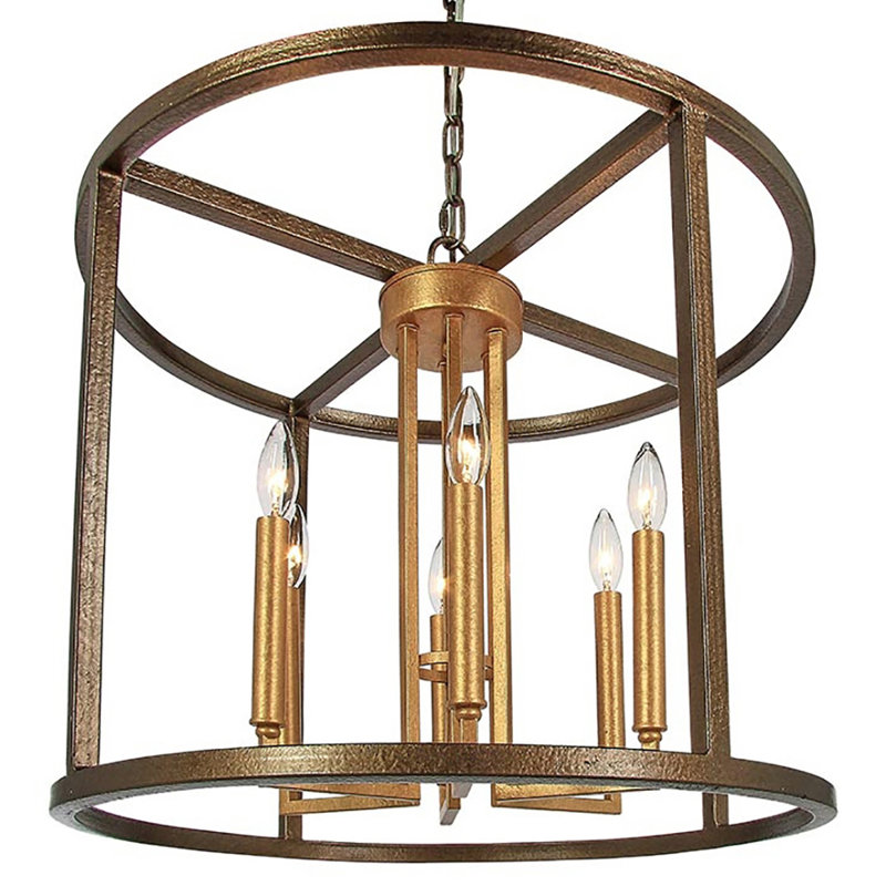 Lustre tambour 6 lumières West Palm