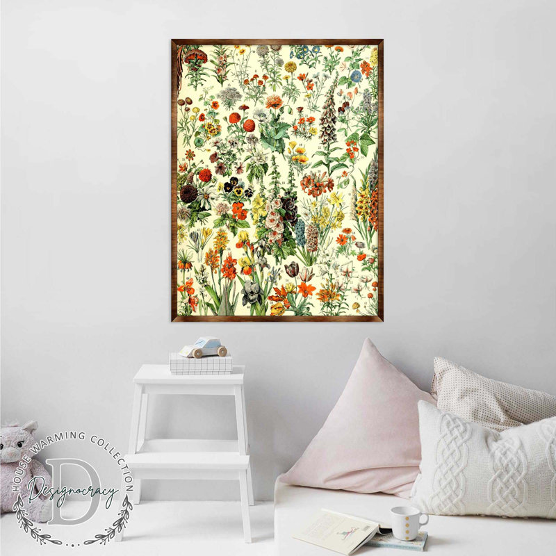 Fleurs de Gheorghi, cadre Montessori, H 16 po x l 12 po x P 0,5 po