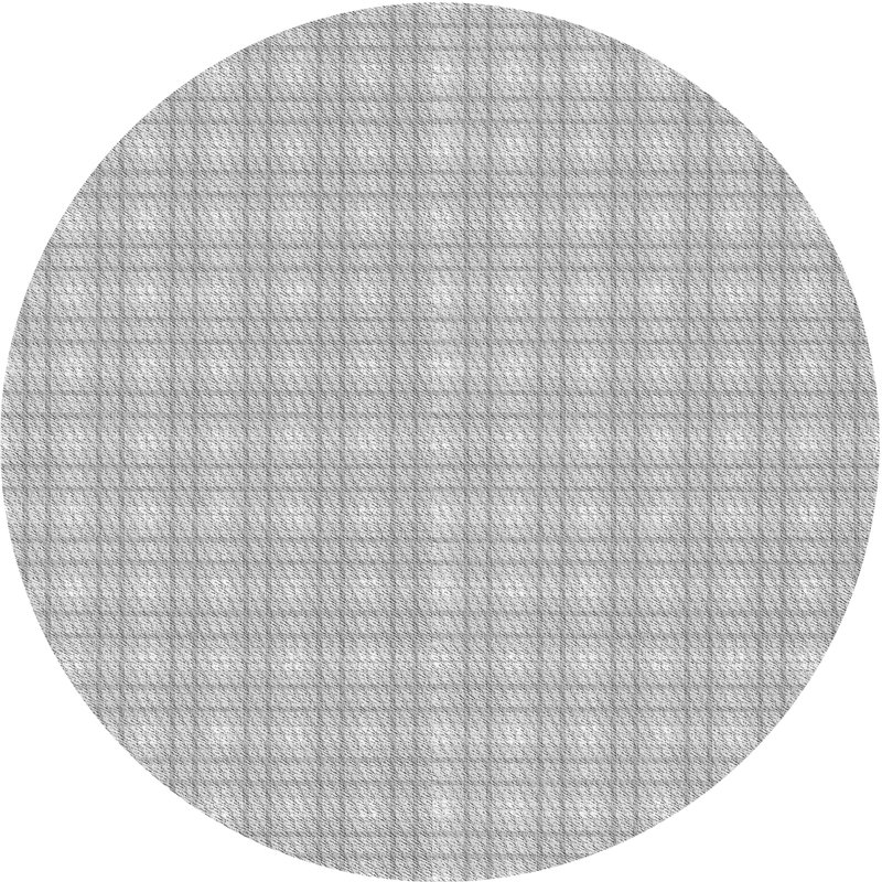 Geometric Indoor Rug, Round 4'