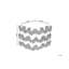 Clarisabel 44cm Wide Square Chevron Pouffe Ottoman