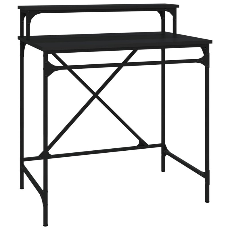 Annemore Metal Base Computer Desk, Black