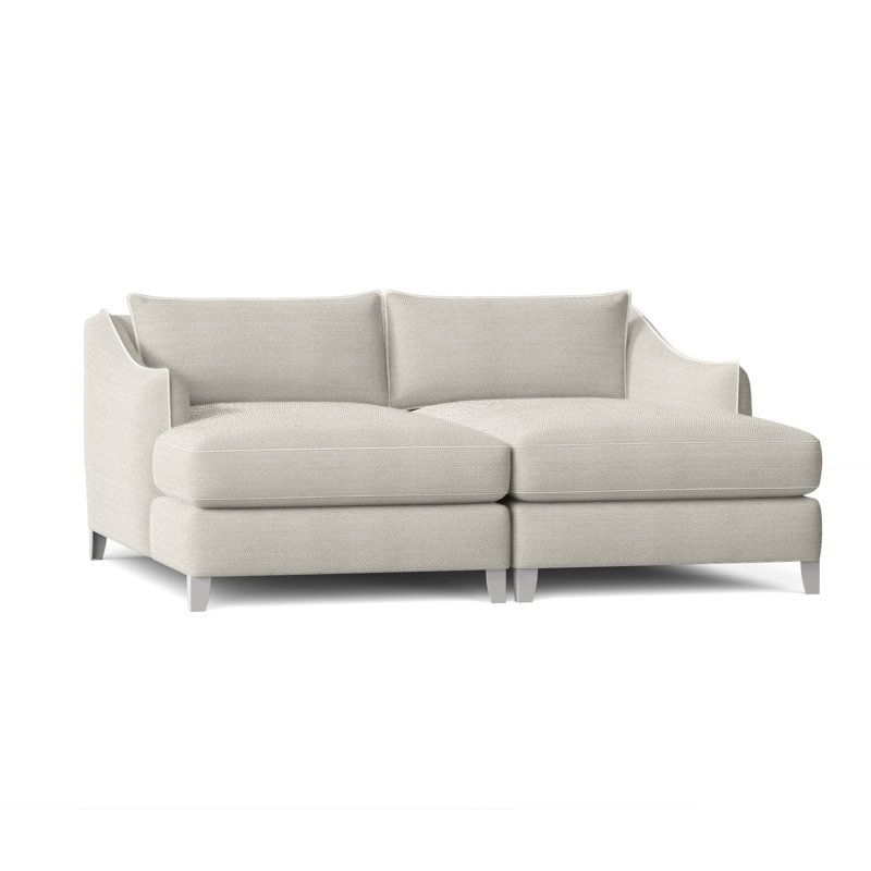Monterey Double Chaise Lounge with Cushions, Beige Linen 6025-012