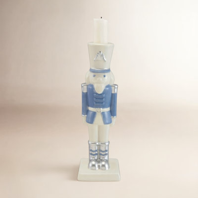 Porcelain Nutcracker Candlestick Holder