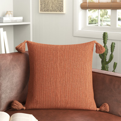 Colombina Abstract Woven Cotton Throw Pillow