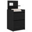 38cm W Manufactured Wood Bedside Table