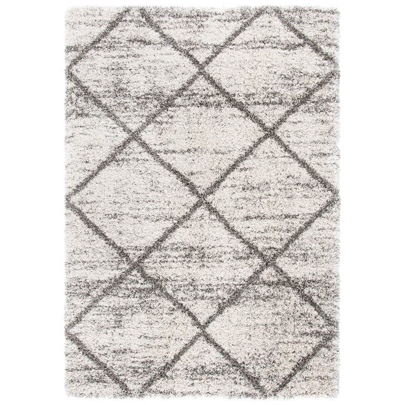 Cotswald Performance Geometric Rug, Rectangle 10' x 14', Beige/Gray