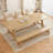 86.61" Brown Rectangular Solid Wood Dining Table-110366716