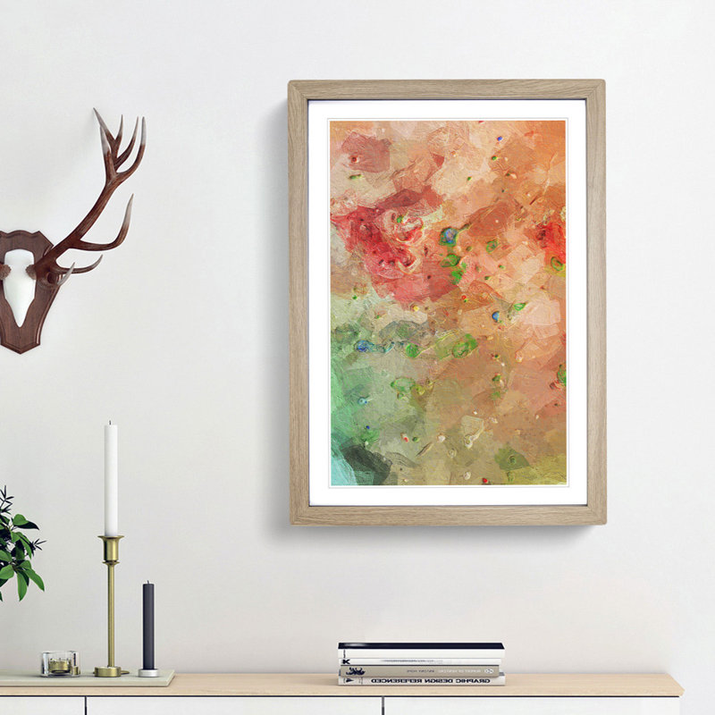 Motion in Abstract - Picture Frame Graphic Art Print, Oak Framed, 36cm H x 27cm W x 2cm D