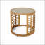 Table d'appoint tissée en rotin avec surface lisse et fabrication robuste TATIana
