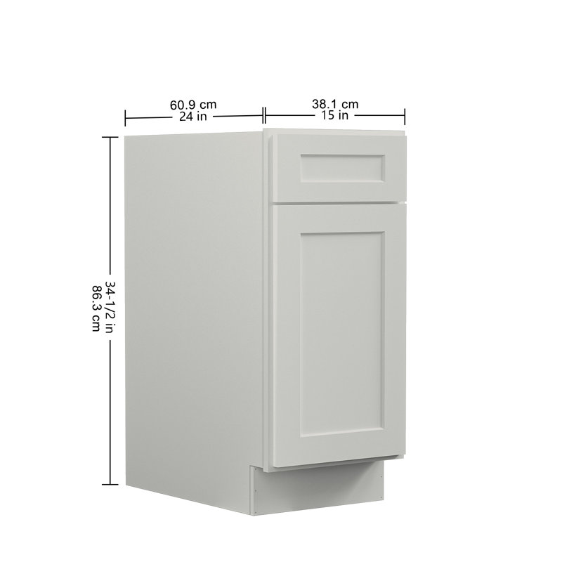 Armoire de cuisine en contreplaqué avec porte 15 "Scott